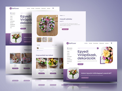 Bellflower Webshop UI Design branding design figma graphic design illustration logo typography ui ux vector