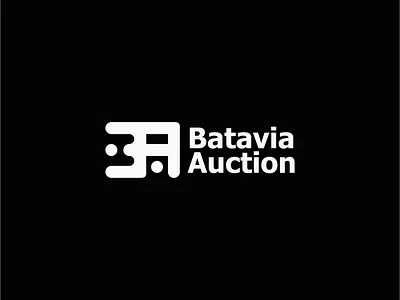 Batavia Auction brand identity graphic design logo