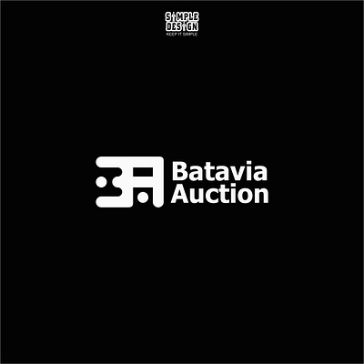 Batavia Auction brand identity graphic design logo