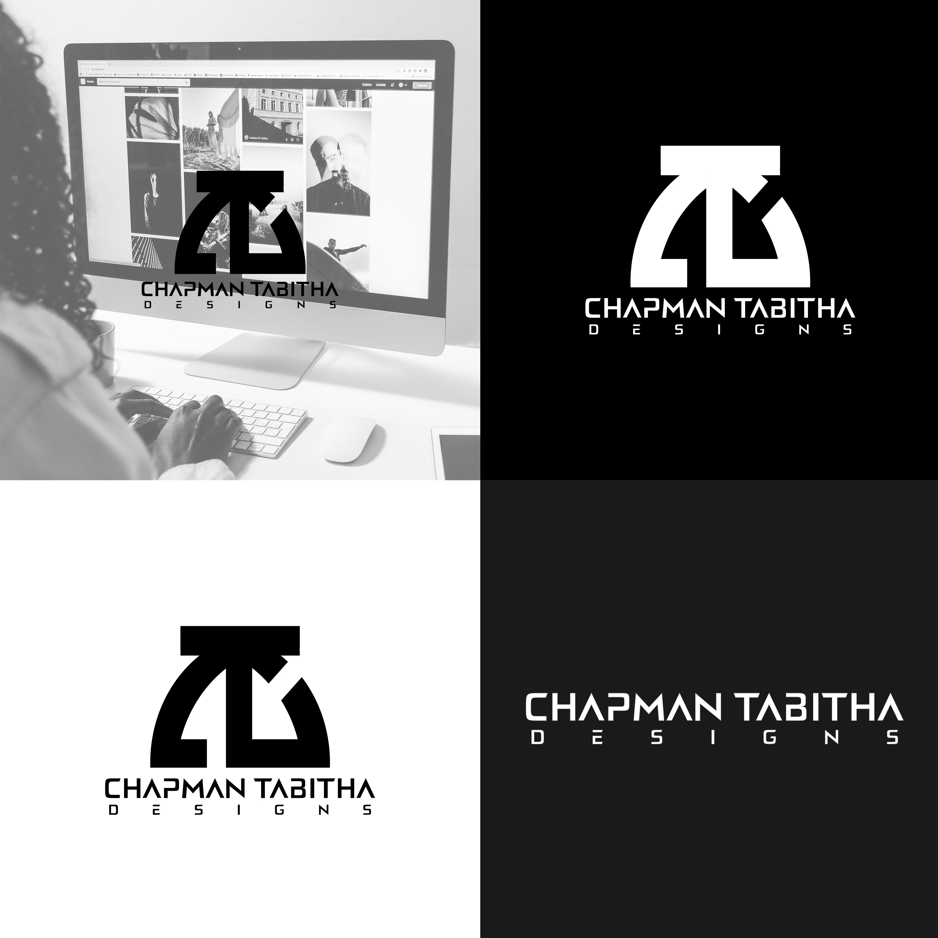 Her Identity black and white branding creative designer graphic design logo