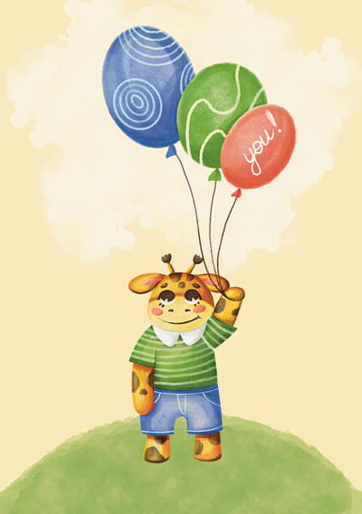 Happy birthday design illustration vector бренд персонаж детская иллюстрация книжная иллюстрация