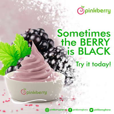 PINKBERRY BERRY FLAVOR 3d animation branding design graphic design illustration logo motion graphics vector