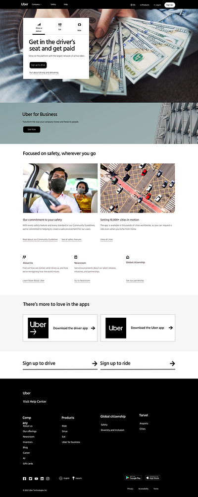 The UBER Ride app branding coffee crate design graphic design illustration logo uber ui vector webdesign webpage webpages