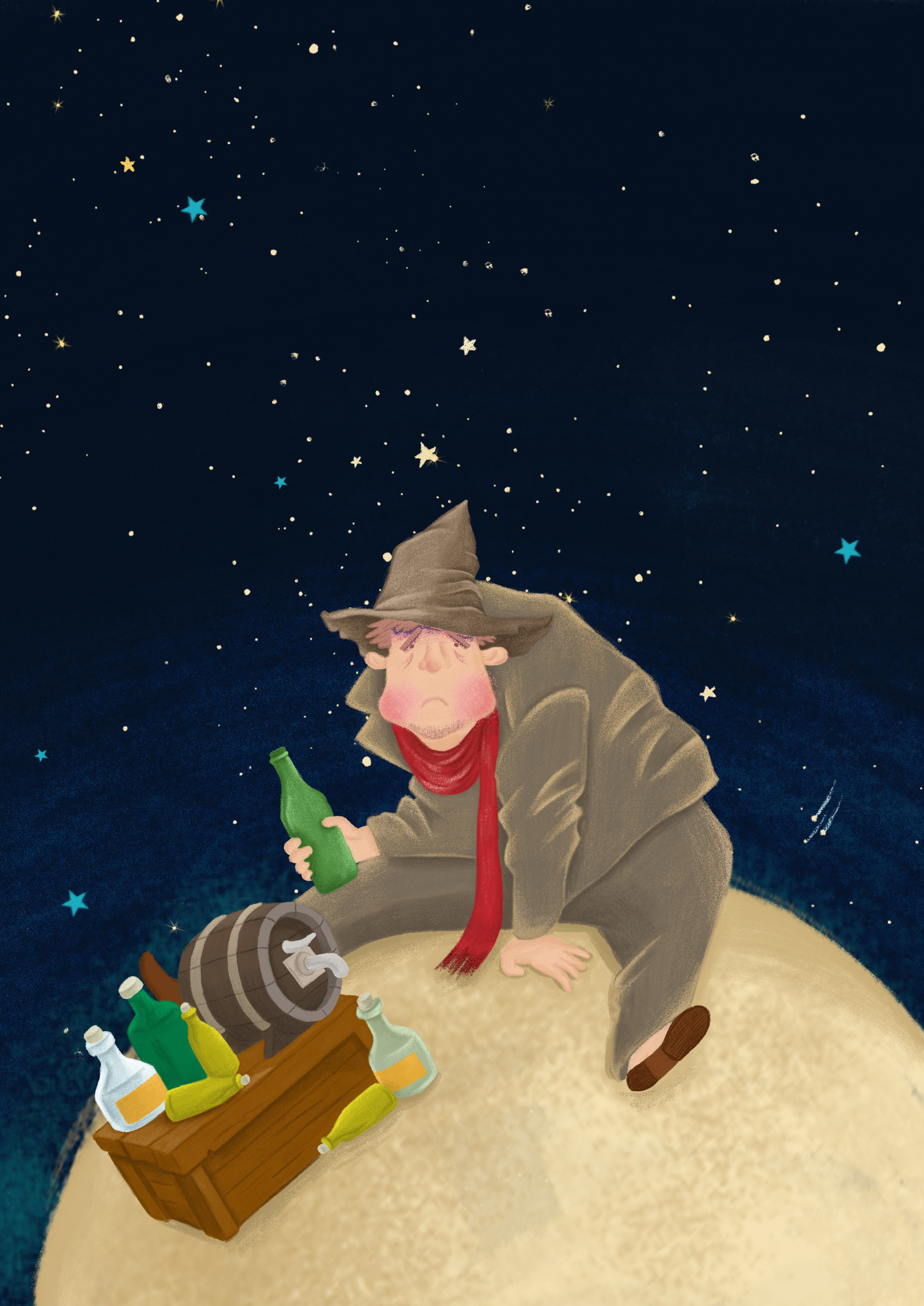 The Tippler animation book cover brush design graphic design illustration photoshop planet