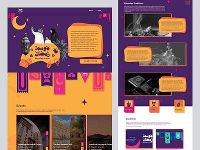 Ramadan Season Landing page design! 3d animation branding color website design creative design design dubai ifter landing page graphic design gulf country design islamic landing page design landing page landing page design minimal design popular design ramadan season saudi arabia design ui website