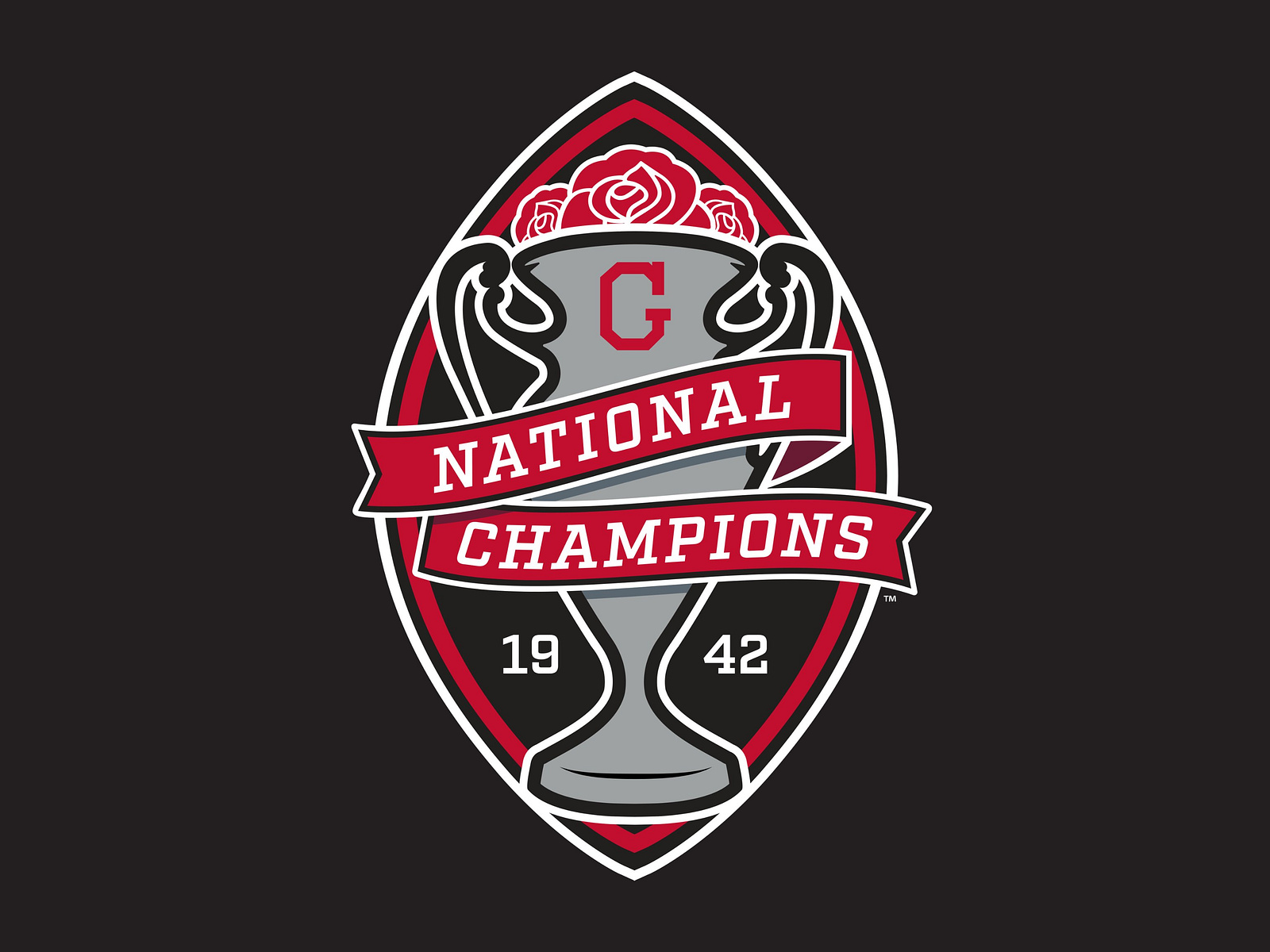 University of Georgia Football 1942 National Championship Logo by Chad ...