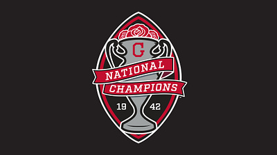 University of Georgia Football 1942 National Championship Logo branding design graphic design illustration logo vector