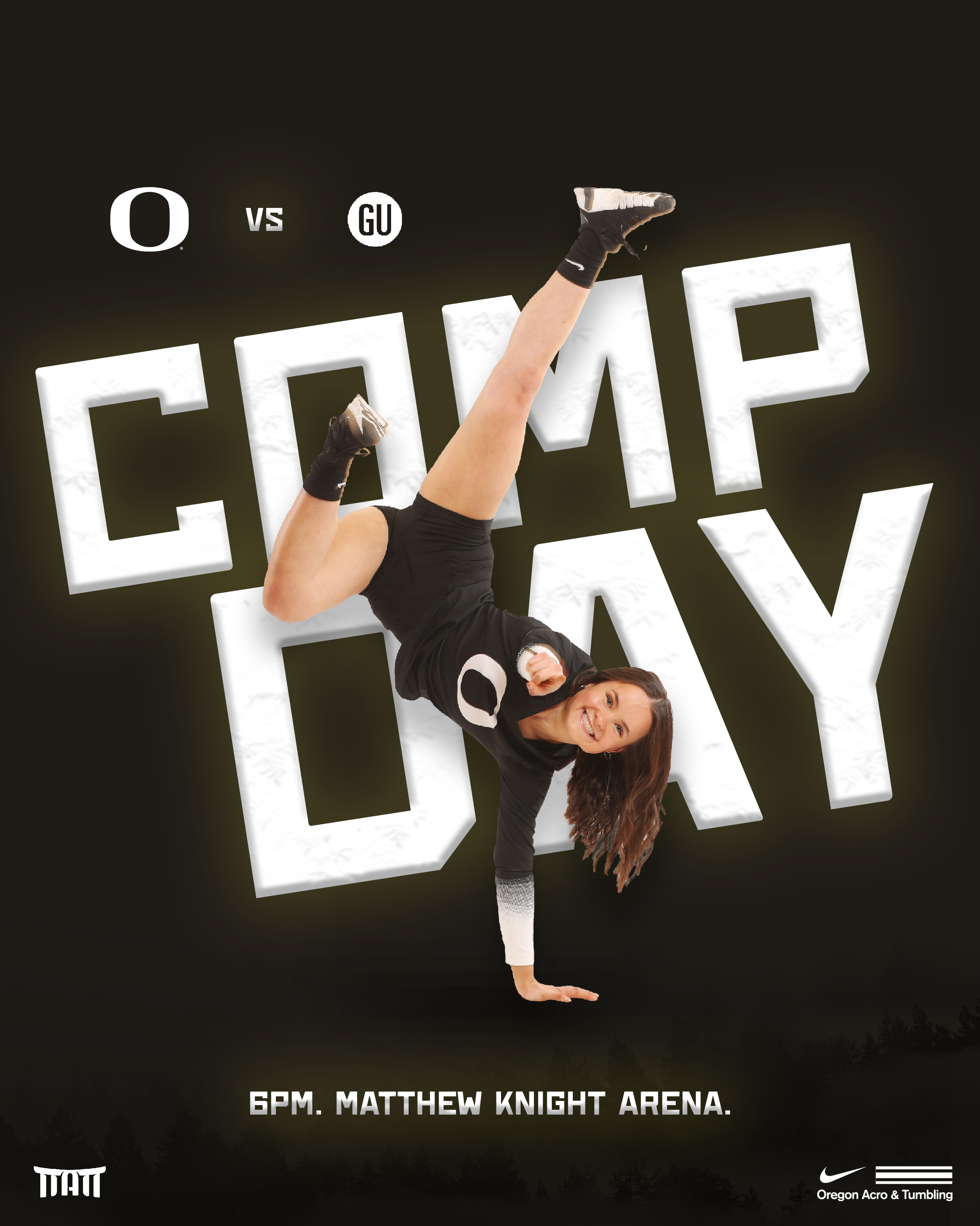 Example of Oregon Acrobatics Competition Day Post