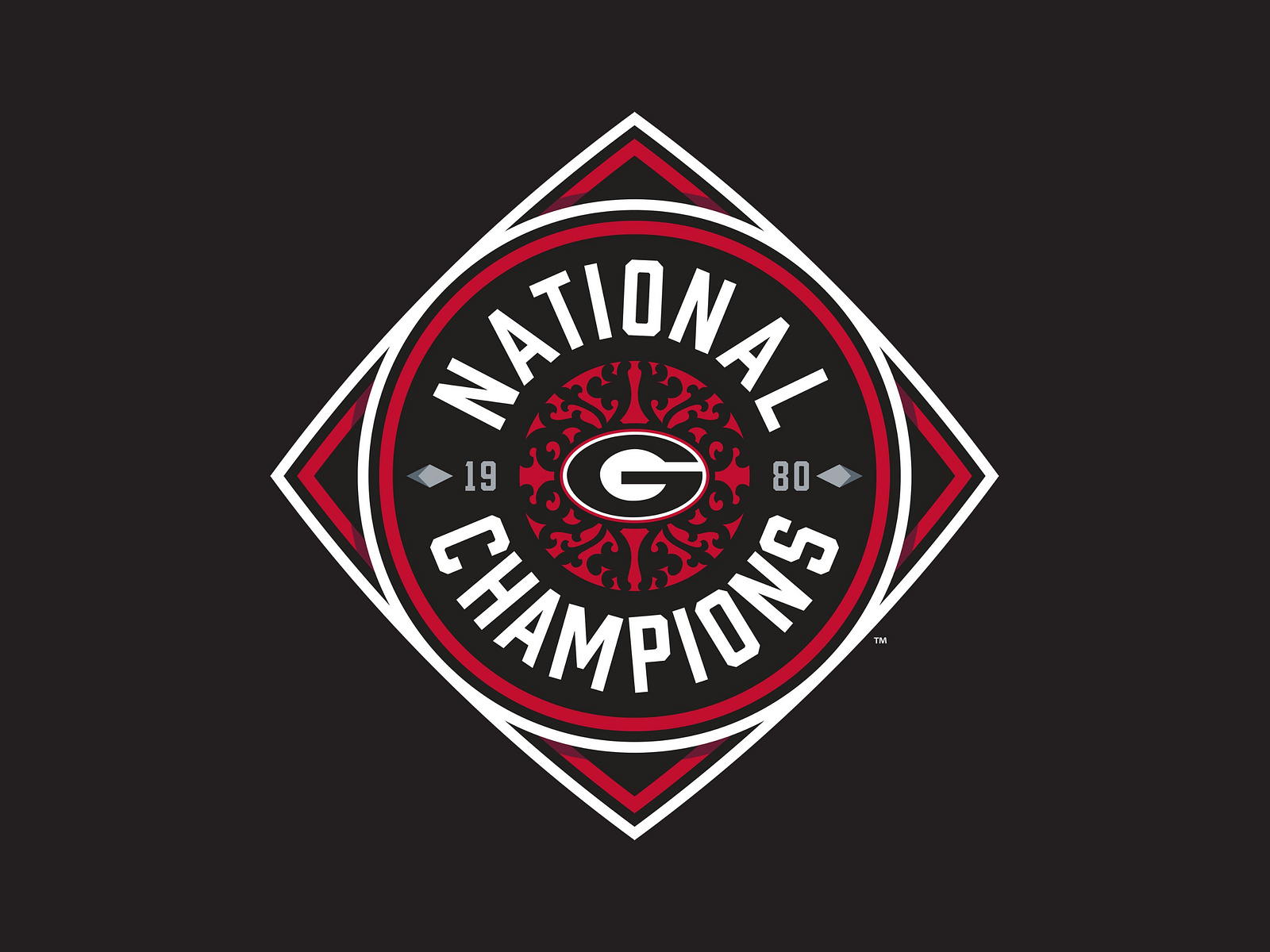 University Of Georgia Football 1980 National Championship Logo By Chad university-of-georgia-football-1980-national-championship-logo-by-chad