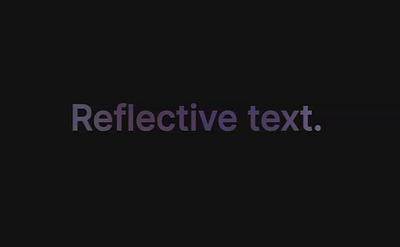 Reflective Text experiment reflective webcam
