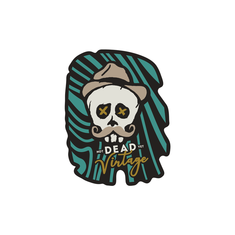 NDY Vintage Skull branding design graphic design graphics illustration logo vector