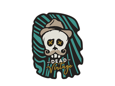 NDY Vintage Skull branding design graphic design graphics illustration logo vector