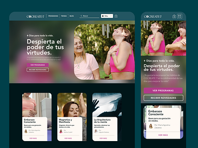 COCREATE7, Web site. ui uidesign userexperience uxdesign webdesign