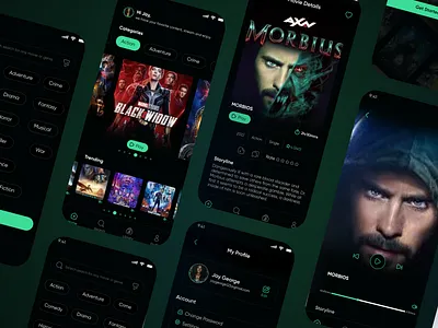 Flickster, A movie Streaming App adobe cenima cenima movie app creative design design figma movie movie booking app movie streaming app movie watching app design product design streaming ui uiux uiux design user experience user interface ux watch movie womeintech