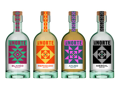 Lost Del Norte Exploration anejo blanco branding identity mezcal packaging repasado spirits tequilla