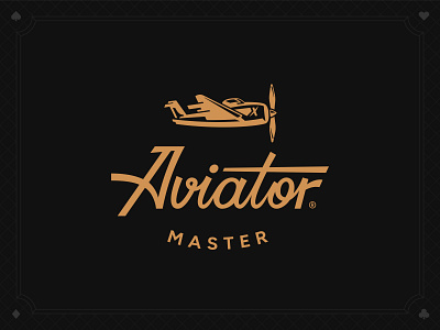 Aviator Master Logo brand branding identity logo logo mark logodesign logos mark minimalist logo modern logo retro symbol typography