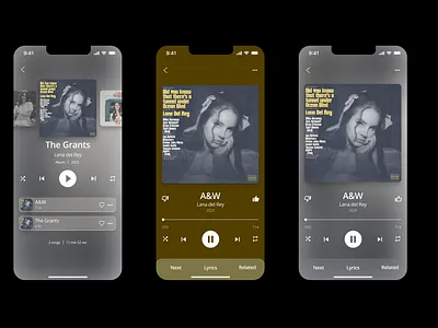 Music Player DailyUi 009 app branding design graphic design illustration ui ux vector
