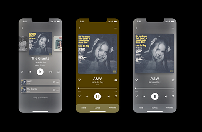 Music Player DailyUi 009 app branding design graphic design illustration ui ux vector