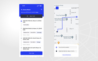 Daily UI - Maps daily daily ui design graphic design logistic mobile product ui ux