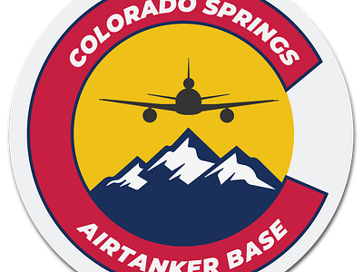 Colorado Spring Airtanker Base Logo airtanker design fire logo vector