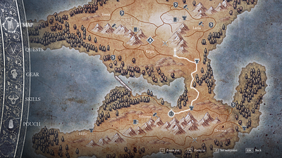 Map System, Fantasy game concept animation art graphic design gui ui