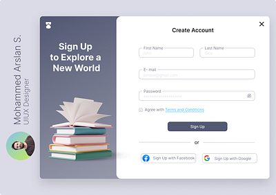 Create Account | Sign Up | Onboarding animation branding create account dailyui hire motion graphics onboard sign up signup ui uxui uxui designer
