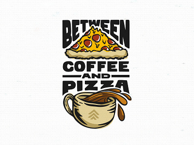 Logo Design | Between Coffee & Pizza betweencoffeeandpizza branding design graphic design illustration podcast spokane