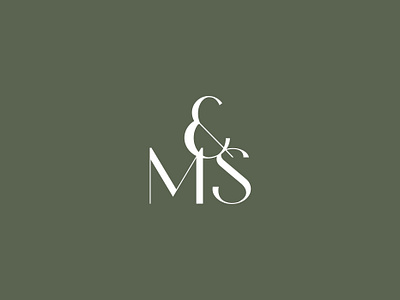 M&S branding design monogram type typography