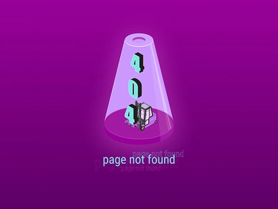 Page not found - illustration. 404 90s bright error 404 forklift graphic design illustration landing page page not found ui ui illustration ux vector