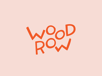 Woodrow design logo type vector