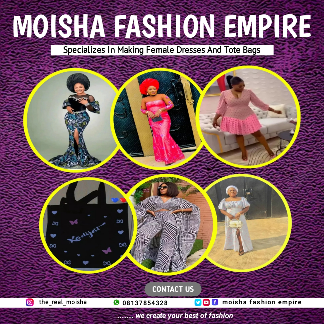 MOISHA FASHION EMPIRE by Atoyebi Kayode Peter on Dribbble