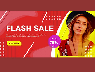 Flash sale banner branding design graphic design illustration logo typography ui ux vector website