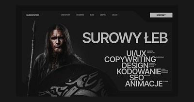 Landing Page Raw design graphic design typography ui ux