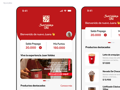 Coffee App Redesigning Juan Valdez App app branding design graphic design illustration mobile ui uidesign ux uxdesign