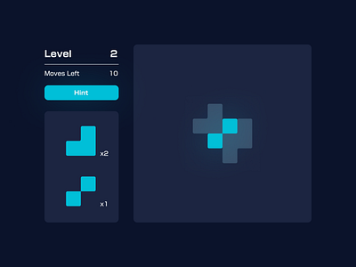 Puzzle game UI design game graphic design puzzle ui ux vector