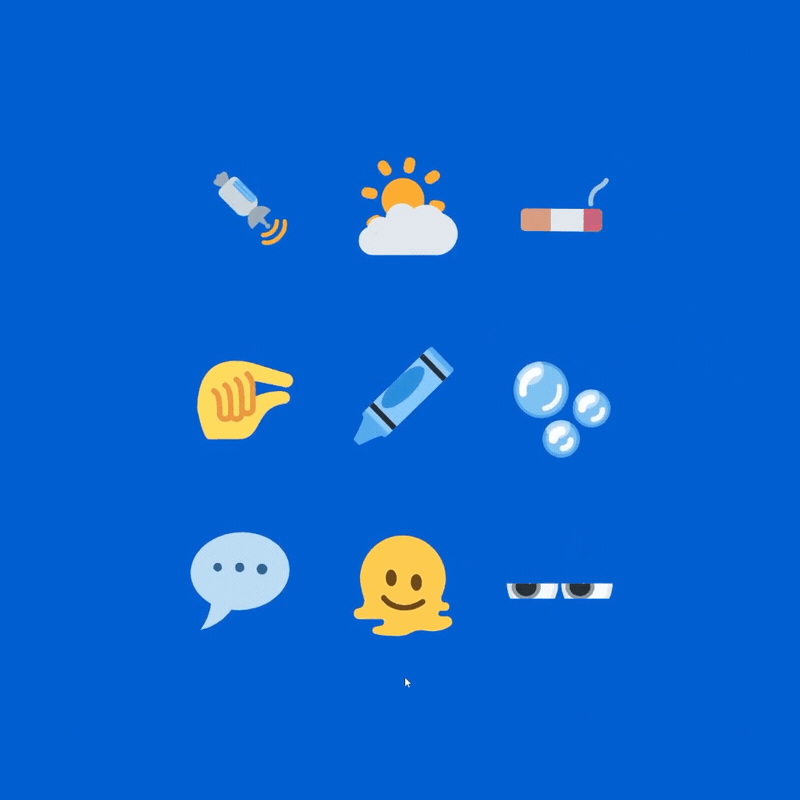 Twitter Emojis animation emojis loop motiondesign rive ui