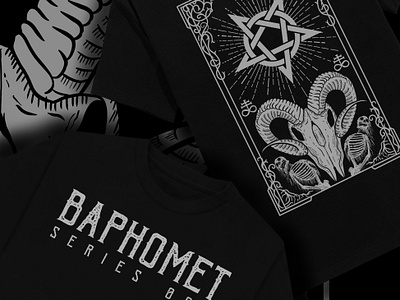 Baphomet Series 006 album cover baphomet black metal brutal creepy dark darkart design illustration logo menchandise merchandise band satanism tshirt tshirt dark tshirt darkart tshirt design