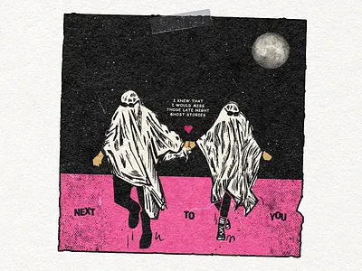 Late Night Ghost Stories design graphic design illustration texture typography