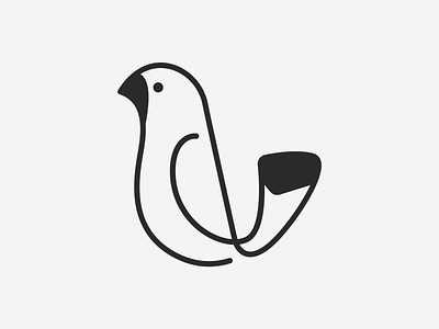 Monoline Parrot! beak bird birds brand branding business design icon illustration logo logo design mark minimal monoline nest parrots saas symbol talk wings