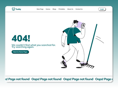 Daily UI Challenge Day 8! 404 Error Page 404 404 error 404 page app design application design branding dailyuıchallenge design error page figma project graphic design green web design illustration logo pet supplies web page ui uı design uı ux design web design web design challenge