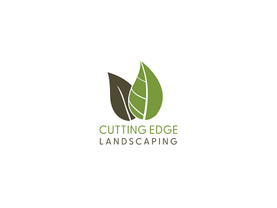 Cutting Edge Landscaping Logo Design brand design branding car wrap decal design illustration landscaping logo logo design vehicle wrap vehicle wrap design