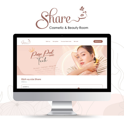 Share Beauty - Web Design #0 adobexd branding design figma graphic design illustration logo ui ux webdesign