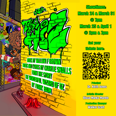 “The Wiz” details digital art graphic design illustration musical poster design poster design procreate