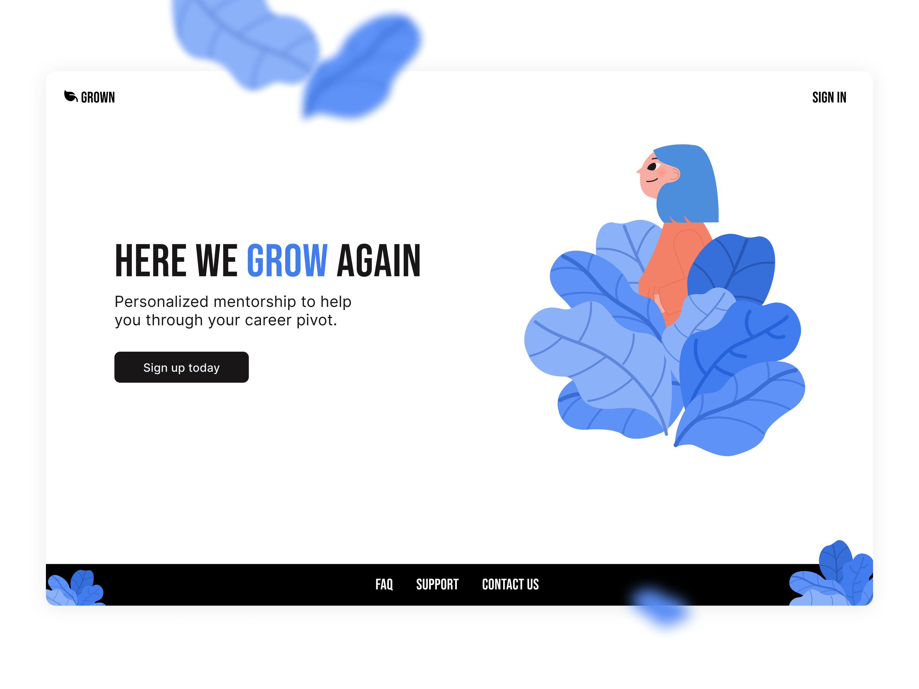 Professional Development Landing Page branding design figma illustration logo product design ui ux vector