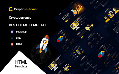 Crypto Cryptocurrency ICO & Bitcoin HTML5 Template agency artificial bitcoin business company consulting crypto cryptocurrency currency ico intelligence it landing market marketplace multipurpose software solution trading