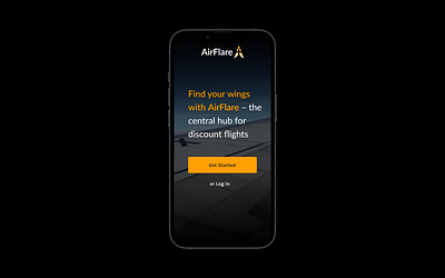 AirFlare – Flight App Login User Flow app figma ui ux
