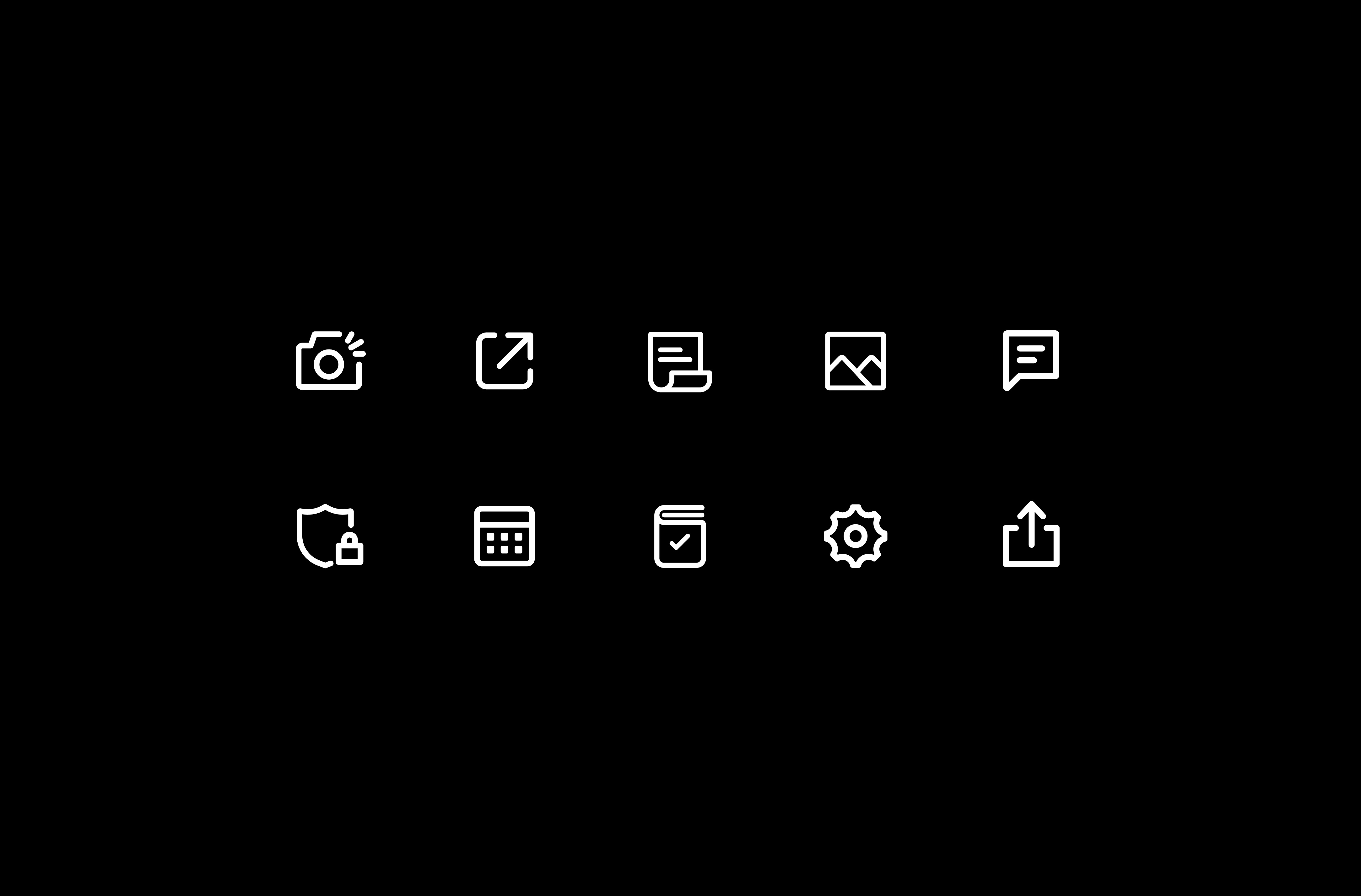 Icons agreement app calendar camera chat conduct icon icon design logo photo picture security settings share ui web
