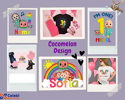 Cocomelon Birthday Design celebi cocomelon customcocomelon customname design
