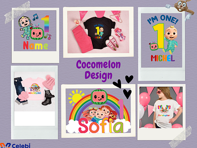 Cocomelon Birthday Design celebi cocomelon customcocomelon customname design