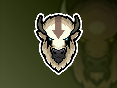 Flying Bison appa atla avatar bison brand branding buffalo character design design flying bison graphic design illustration logo mark sky bison the last airbender vector